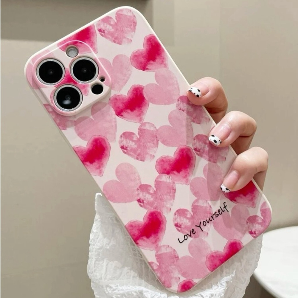 ⚠️Clearance iPhone 13/Pro/Pro Max Pink Hearts Pattern Phone Case SAU - Picture 3 of 4